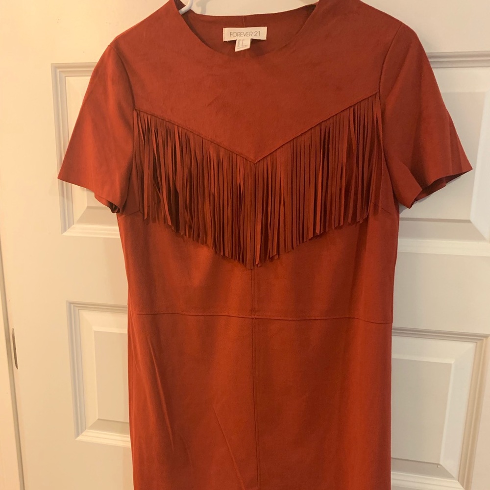 Rust colored dress. Size small